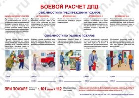 Плакат Боевой расчет ДПД полноцвет
